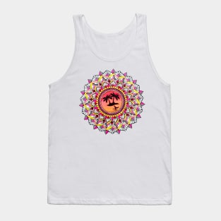 Sunset Island Mandala Tank Top